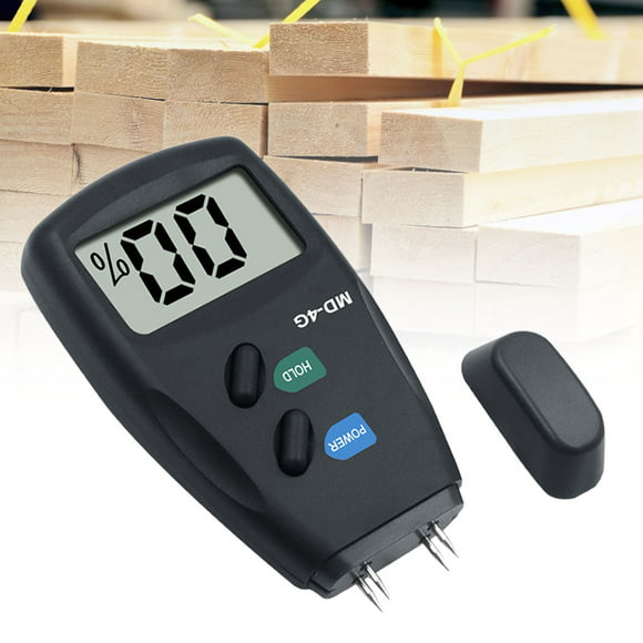 YJXUSHYQ Wood Moisture Meter Inductive Wood Timber Moisture Meter Hygrometer Digital Electrical Tester Measuring Tool MD918 4~80% Electromanetic 
